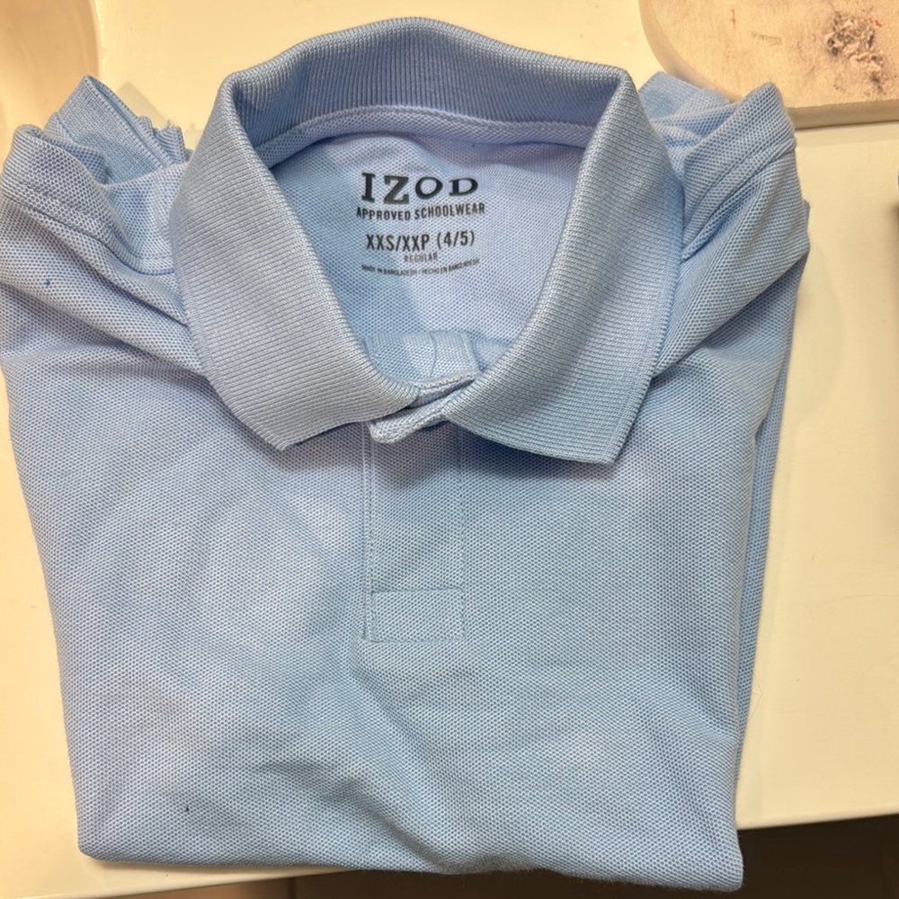 Izod Blue Polo Shirt Classic Style